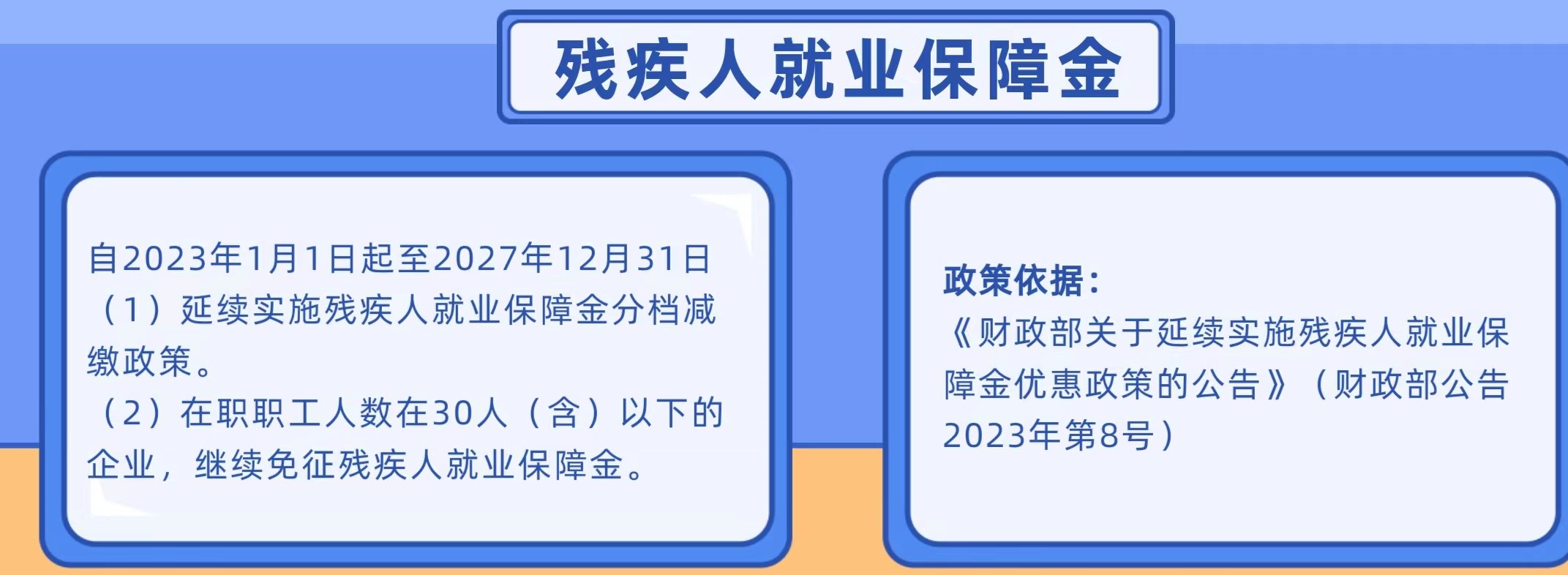 残疾人就业保障金优惠